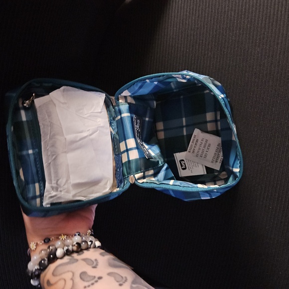 Lug Box Top Flannel Plaid storage - Picture 3 of 5